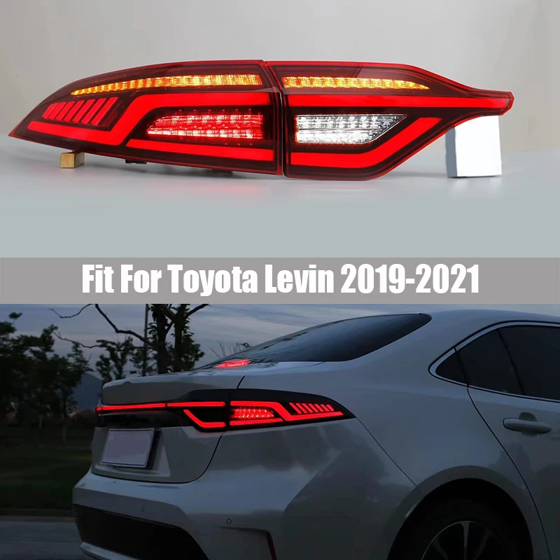 

Tail Light Fit for Toyota Levin 2019 - 2021 Rear Light Upgrade with LED DRL Animation Dynamic Turning Signal Bump Lamp Assembly