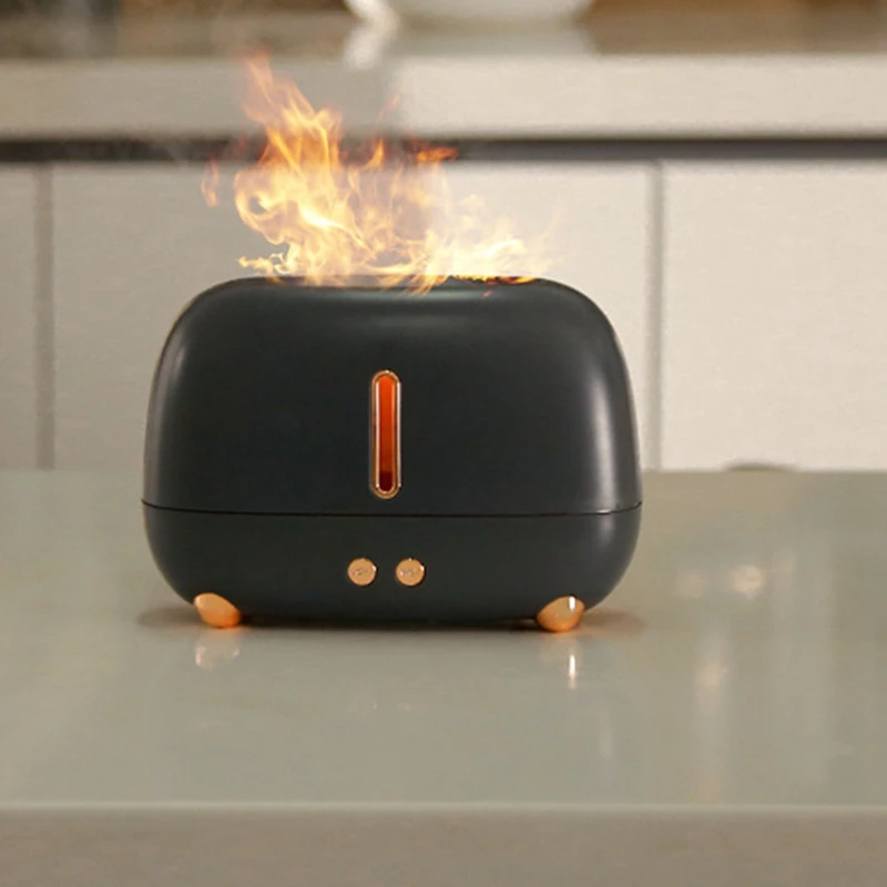 

Диффузор эфирного масла с пламенем, аромадиффузоры, увлажнитель воздуха для дома и офиса, ароматизатор для сна