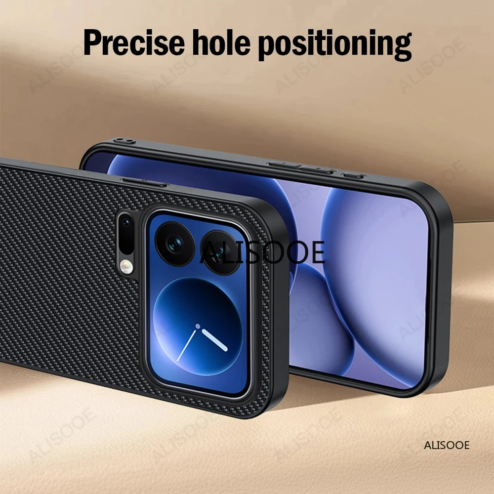 Luxury Fiber Texture PU-Leather Protective Case Cover