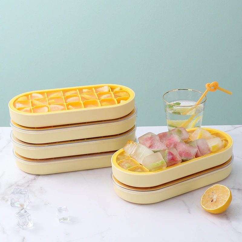 

Lemon Ice Cube Mold for Freezer Food Grade Material Non-toxic Durable Easy-Release 21 Ice Mold for House Juice Whiskey Coffee