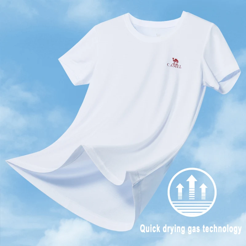 GOLDEN CAMEL Quick-dry T-shirts Gym Summer Sport Short-sleeved T Shirt for Men Sportswear Fitness Breathable Running Tops Women