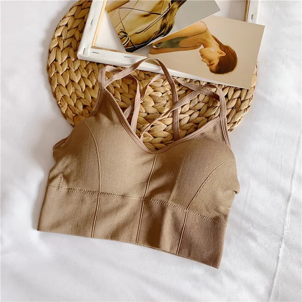 Modelo B - Beige - Sujetador básico sin aros sin costuras