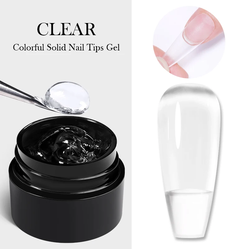 Solid Tips Gel Clear