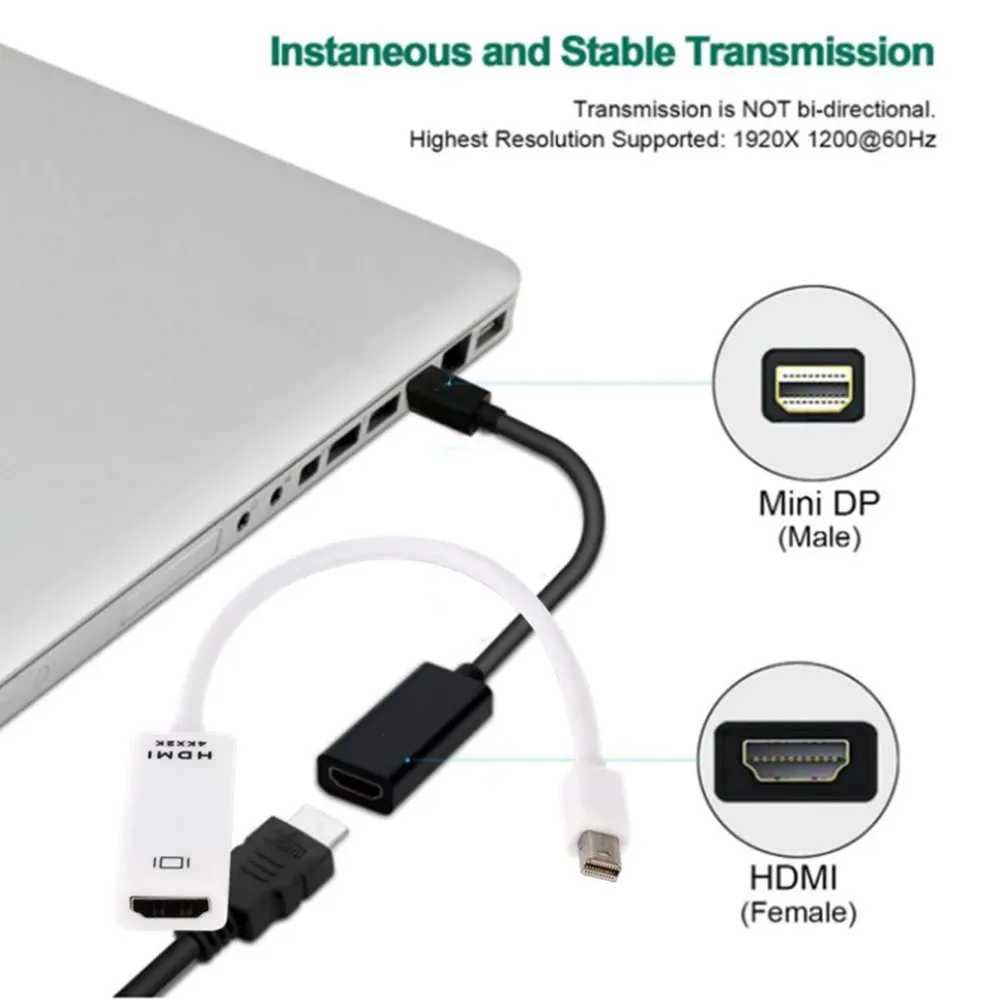 Premium 4K HDMI-compatible Display Adapter Cable for TV and Projector Display Conversion