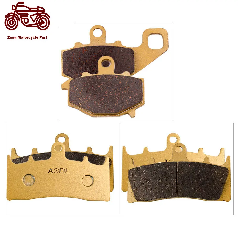 

Motor Bike Front and Rear Brake Pads For Kawasaki ZR 400 1997-2001 ZZR 600 ZX-6R ZZR 400 1993-1999 #c
