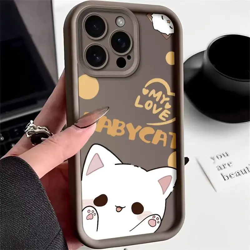 Adorable Baby Cat Candy Matte Phone Case - TPU Cover
