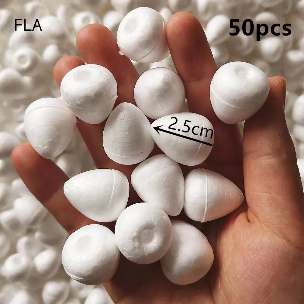1.5/2/3/4/5cm Solid Polystyrene Styrofoam Foam Balls DIY Christmas Rosebud  Water Drop Shape Foam Balls For Wedding Decor