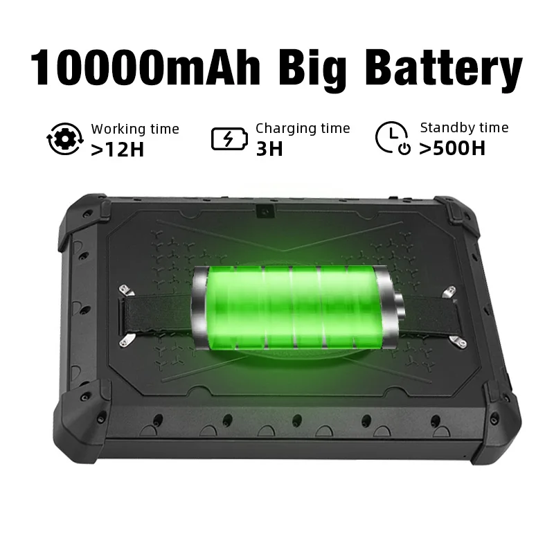 Rugged Android Tablet 8 Inch SIM Card Slot Wifi NFC RFID Blutooth 2D Barcode Scanner IP65 Industrial Rugged Tablet