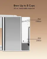 SIFENE Single Serve Coffee Machine, 3 in 1 Pod Coffee Maker For K-Pod Capsule, Ground Coffee Brewer, Leaf Tea Maker, White 2