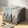 Metal File Rack Office Desk Shelf Standing Desktop File Folder File Box File Storage Box Data Rack Stationery Organizer File 2