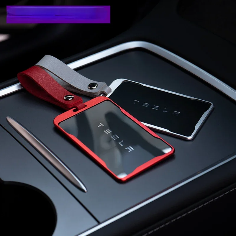 Car Card Key Holder Protector Case Cover Full Cover Accessories For Tesla Model 3 Model Y