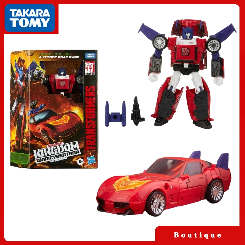 In Stock Transformers Toys War For Cybertron:Kingdom Wfc-K41 Autobot Road Rage Action Figures Regali Da Collezione Hobby Classici