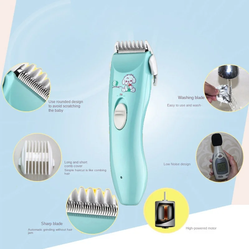 Hair Clipper Silent Baby Hair Clipper Children Hair Clippers Electric Quiet Trimmer Kids Cutting Machine Infant Women Pet Shaver