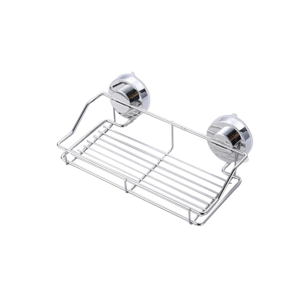 

Vacuum Suction Shower Basket Shelf Soap Holder Bath Organizer for Bathroom Kitchen Room