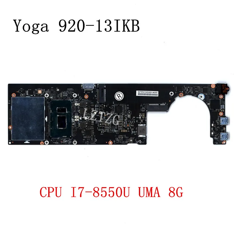 

Used For Lenovo Ideapad Yoga 920-13IKB Laptop Motherboard cpu I7-8550 UMA 8G FRU 5B20Q09627 5B20Q09662