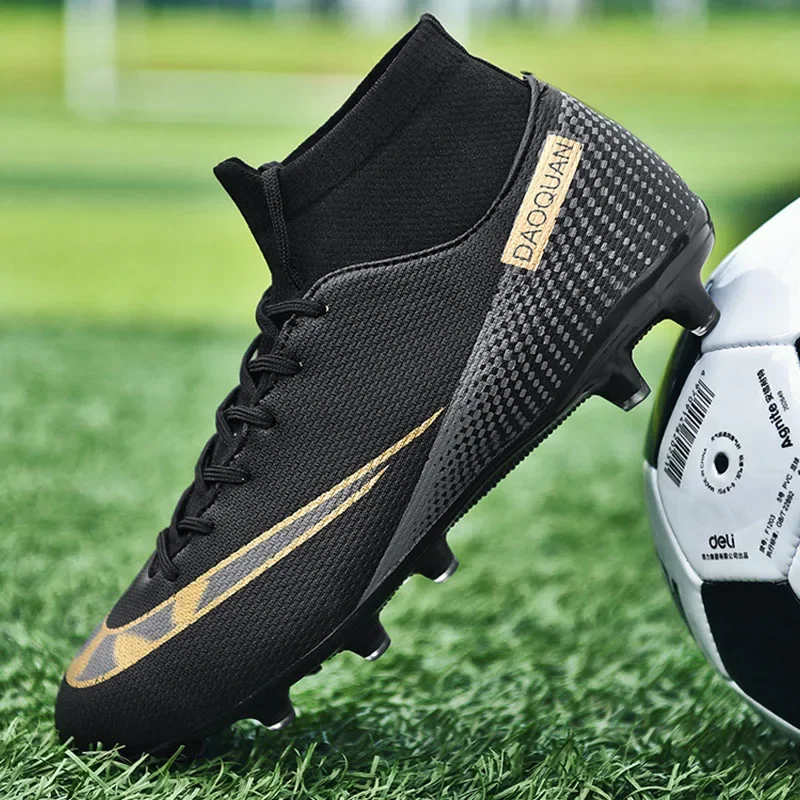 thumbnail image 1 of Botas de fútbol de calidad para hombre Assassin Chuteira Campo TF/AG, zapatillas de fútbol para entrenamiento de fútbol sala, zapatillas de fútbol de corte alto para exteriores, 1 of 5