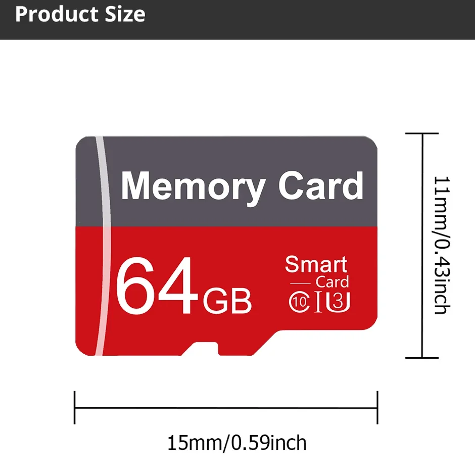 고속 미니 SD 메모리 카드 128GB 클래스 10 마이크로 TF 플래시 USB 플래시 드라이브 카드 1GB 2GB 4GB 16GB 32GB 64GB 스마트폰, 카메라, 블랙박스 등에 적합