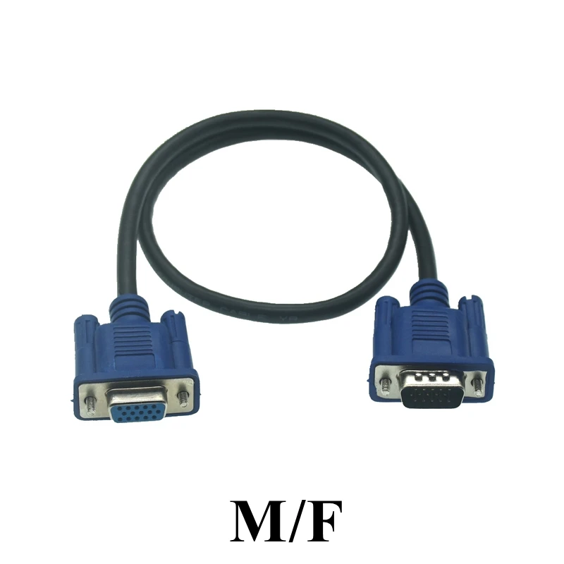 Cavo S-VGA InLine 1m - Sub-D 15PIN Maschio/Femmina Con Ferrite | Schermatura Doppia Per Segnale Video HD - Foto 2