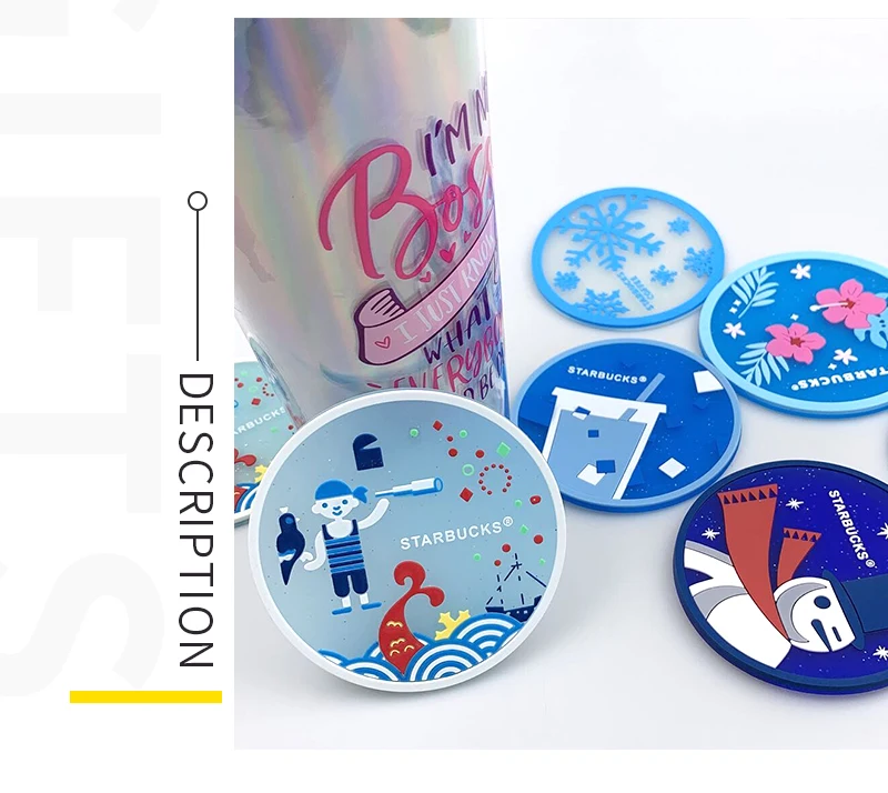 Factory Custom Soft PVC Rubber Silicone Coasters Customization 3D Custom Silicone Rubber Coaster Cup Mat Coaster Silicone Sofa 12 S5cc6f34cfe4b4c978146f346567168ddQ
