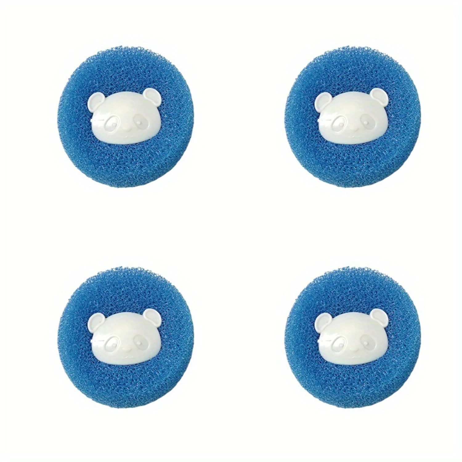 4-Pack Reusable Laundry Pet Hair Remover Washer and Dryer Balls for Clothes Non-Fabric Softener Wrinkle & Lint Reduction