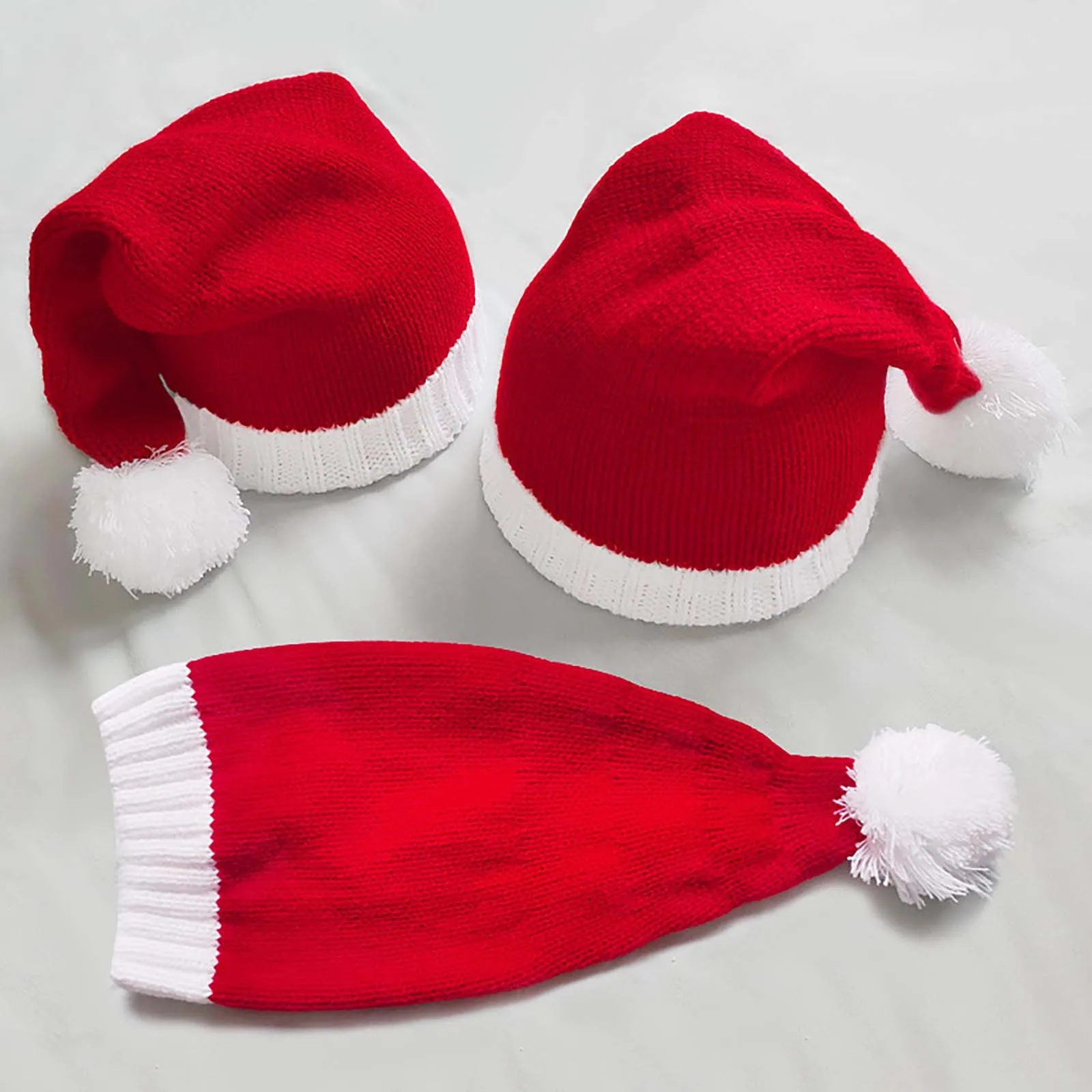 Snowfake elk hat winter thicken knitted velvet cloth adult Christmas hat Merry Christmas decor gifts Happy New Year