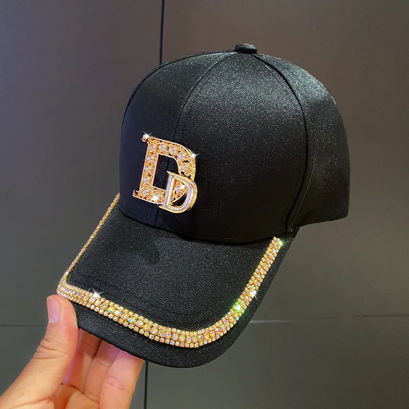 Cappellino da baseball con lettera d per uomo e donna estivo_voghion.com