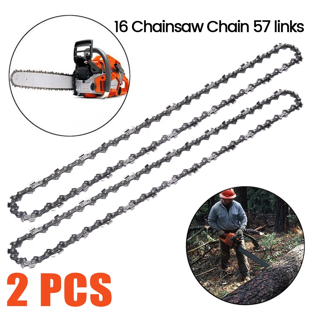 16In Chainsaw Chain 57 Drive Links 3/8" LP Mini Guide Saw Replacement Portable 0.050" Gauge chainsaw chain