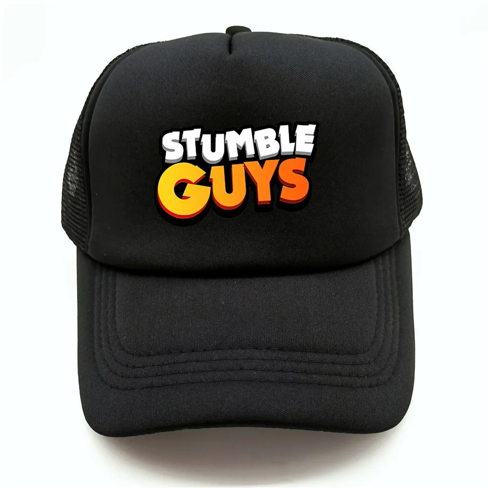 Stumble Guys Trucker Cap Baseball Caps Men Funny Hip-Hop Hat Summer Unisex Mesh Net Caps Gift Dad Hat