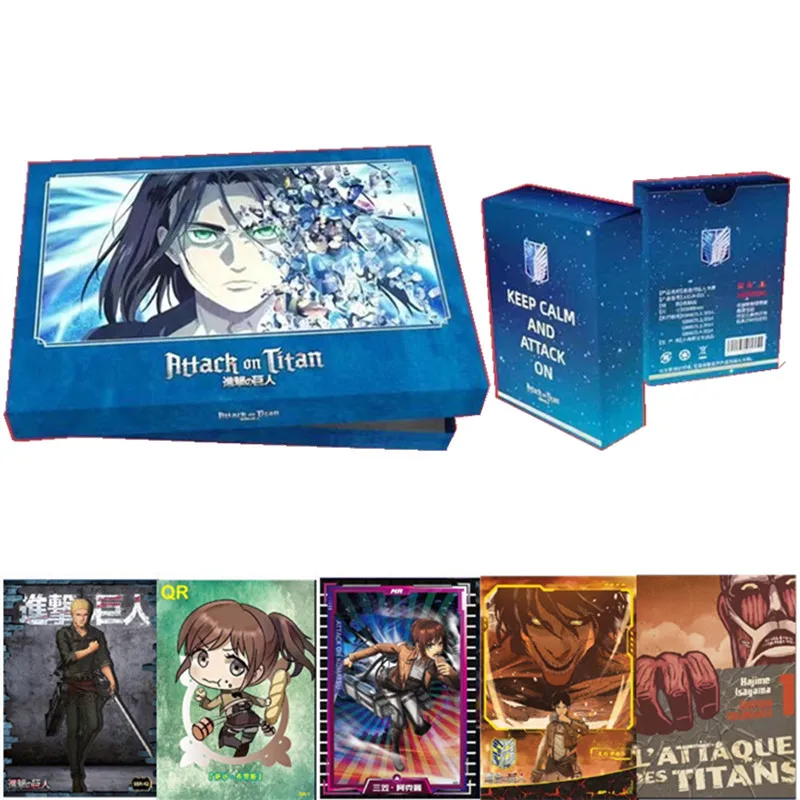 

Attack On Titan Card Anime Card Booster Box Rare CP SP Collection Card Children's Gift Toy Levi·Ackerman Eren Jaeger