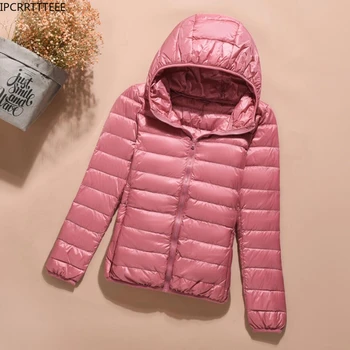 Spring Autumn 2023 Lightweight Padded Jackets Women Jackets Light Puffer Hooded Ultralight Coat for Warm Winter Down Coats