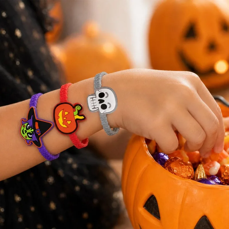 Halloween Cartoon Wristbands – Fun, Lightweight Bracelets for Parties and Daily Wear
