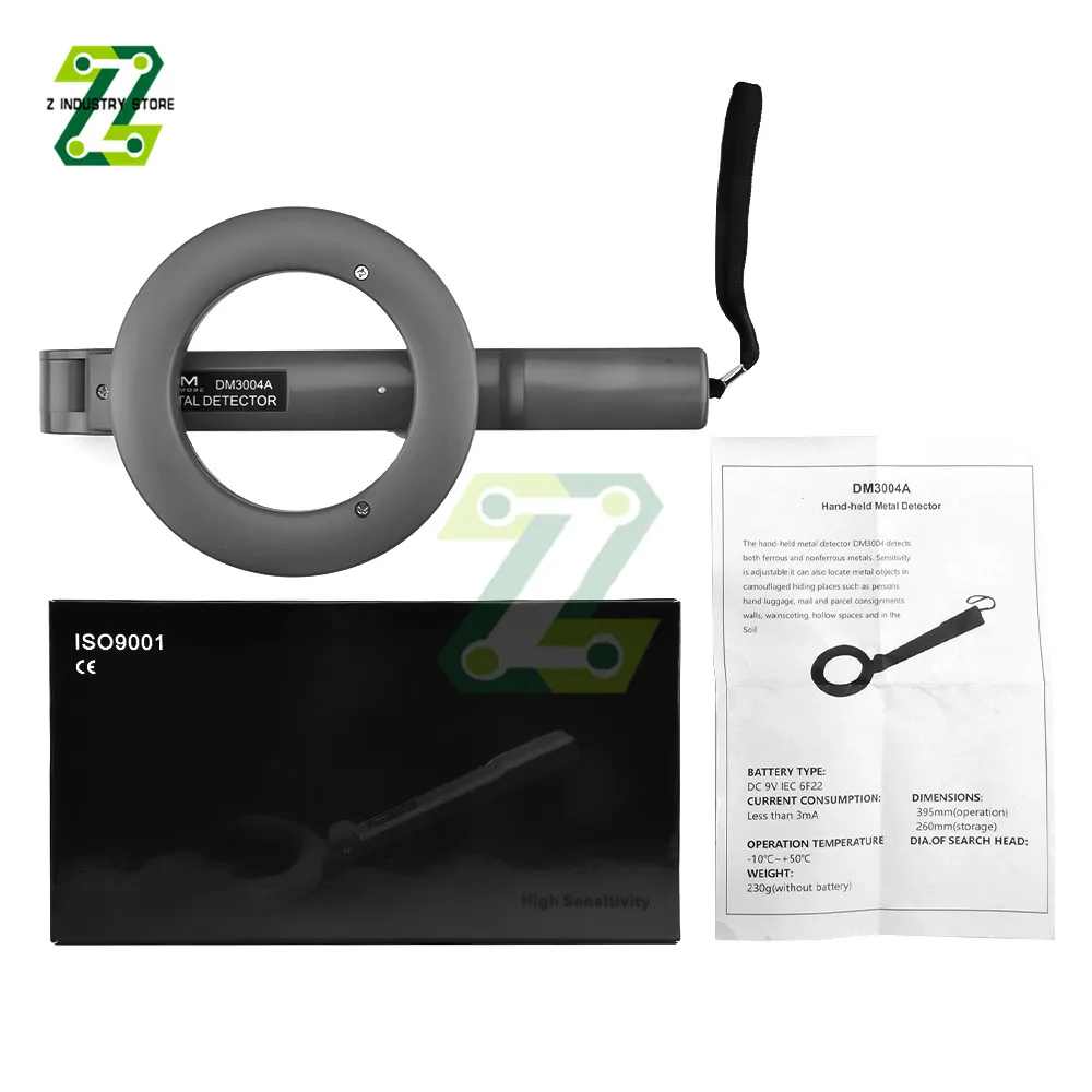 Metal Detector DM3004A Handheld Alarm High Sensitivity Metal Scanner Security Checker Search Coil Metal Detect Tool