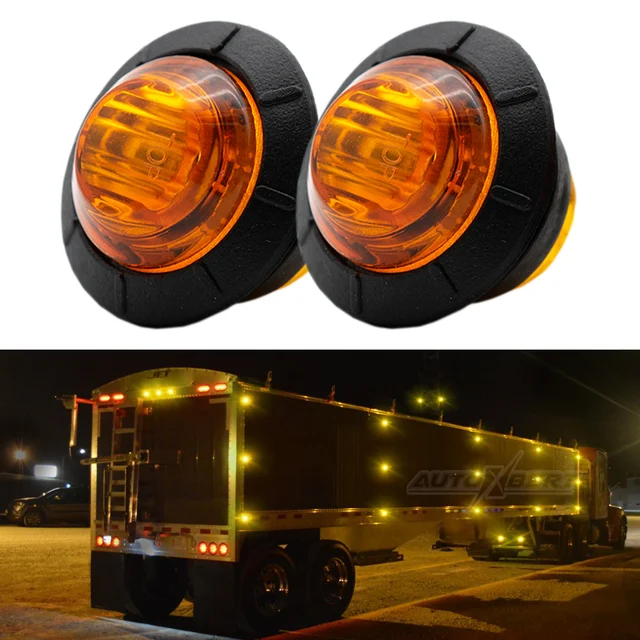 20 Luci Di Posizione LED Gialle 12/24V - Per Camion, Auto, Rimorchi - Foto 4