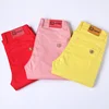 Men's Colorful Denim Stretch Stretch Jeans New Elastic Yellow Pink Red Slim Male Clothing Simple Business Denim Trousers 6