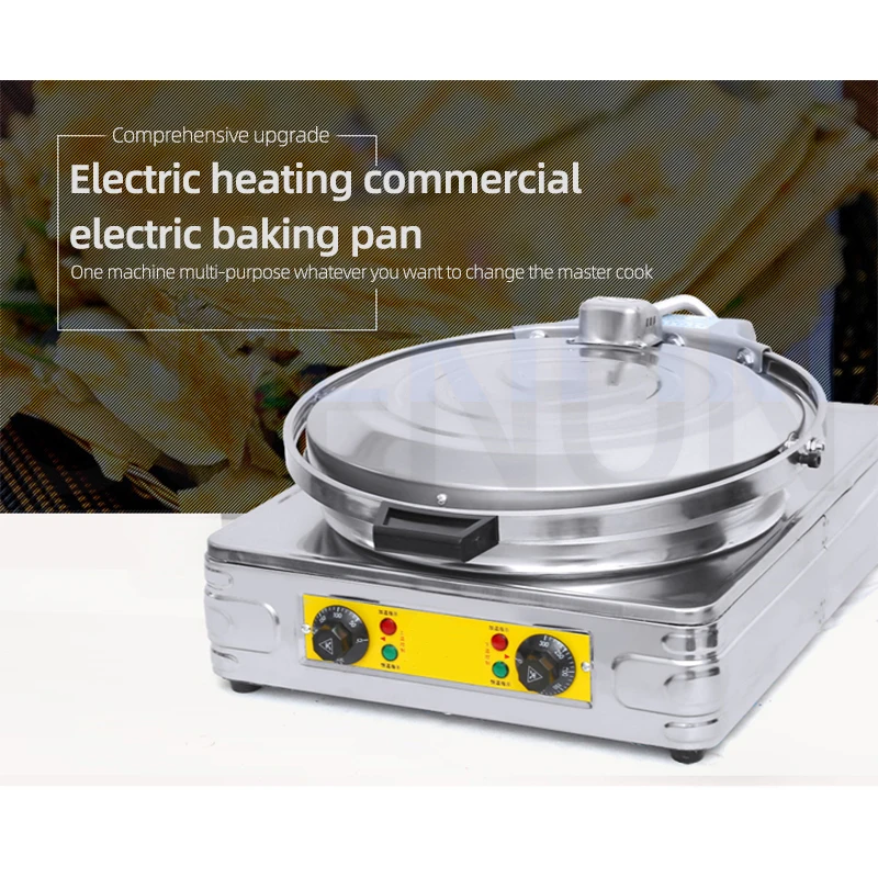 Commercial Electric Baking Tray Double-sided Heating Pancake Machine Desktop Pancake Stove Temperature Control Machine