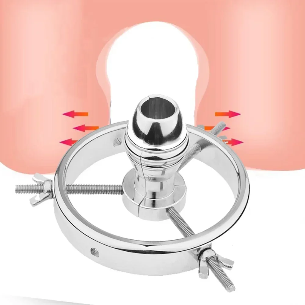 Adjustable Anal Vaginal Dilator Plug Extreme Speculum Chastity Device Butt Plug Sex Toys Unisex Bdsm Extreme Sexual Couples Kit