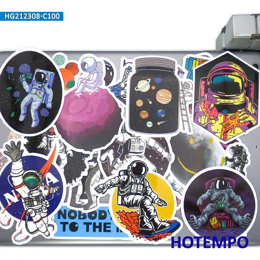 50/100 Stücke, Aliens, Astronauten, Universum, Weltraum, Raumschiff, UFO, Spaceman Aufkleber, für Telefon, Motorrad, Auto, Fahrrad, Skateboard, Helm, Gepäck, Scrapbook, Glas, Gitarre, Laptop-Aufkleber – Detail 13
