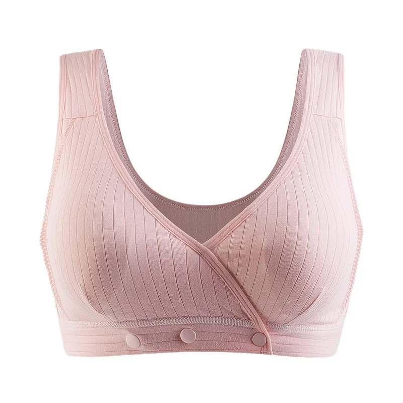 Maternity bra undershirt type pregnancy postpartum breastfeeding bra anti-sagging gathered thin section nursing underwear 5
