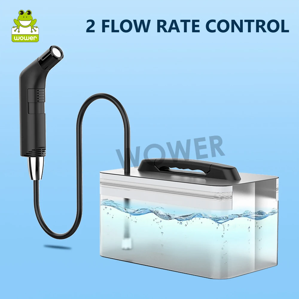Wower Portable Electric Bidet for Personal Hygiene Cleaning 2.3L Shattaf Rechargeable Travel Camping Bidet Shower Sprayer 3