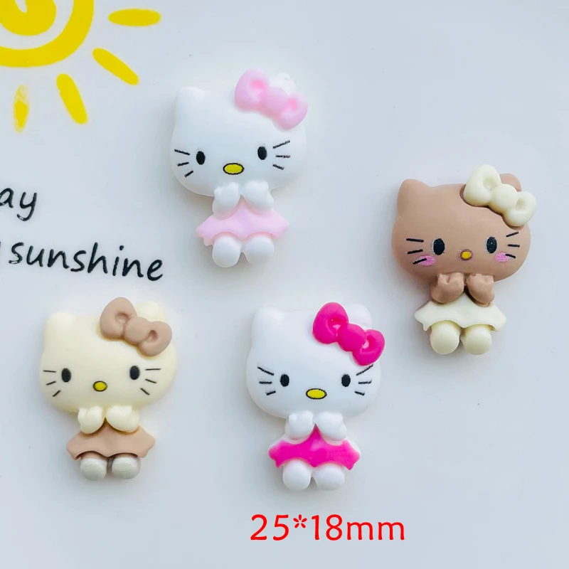 Resin Hairpin Accessories Resin Jewelry Accessories 10 Pcs Cute Cartoon Animal Kitten Resin Cabochon For DIY Jewelry Hairpin