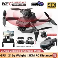 New L200 PRO MAX Drone GPS Brushless Motor 4K HD Profesional FPV Quadcopter 2-Axis Gimbal 360° Obstacle Avoidance RC Drone 1