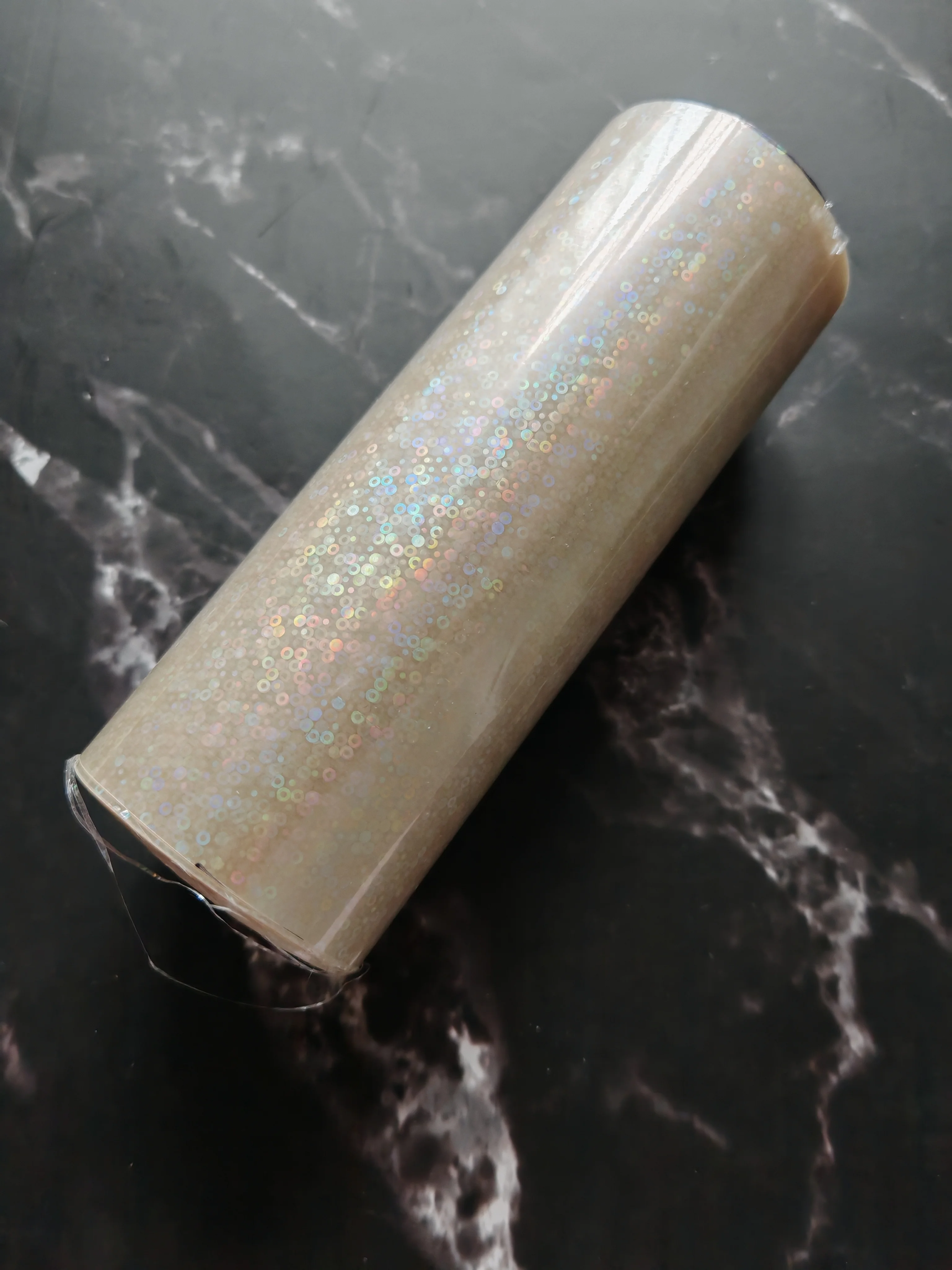 홀로그램 포일 작은 버블 투명 포일 종이 또는 플라스틱에 핫 스탬핑 16cm x ..