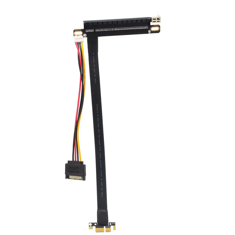 

PCI-E 1x к 16x кабель расширения PCI Express x1 к x16 Gen3.0 GPU адаптер для подъемной карты w 4Pin Sata Power для майнинга BTC NVIDIA AMD карты