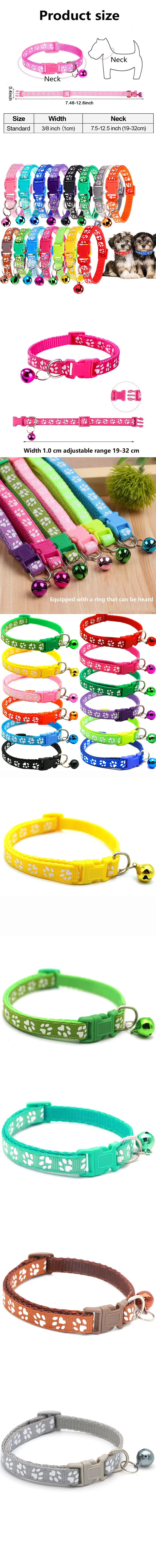 Cat Collar With Bell And Breakaway Safety Buckle For Kittens_voghion.com