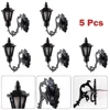 5Pcs Train Railway Park Led Lamppost Lamps Wall Lights Model Scale 3V Model Garden Lamps Miniature Lanscape Model Building 2