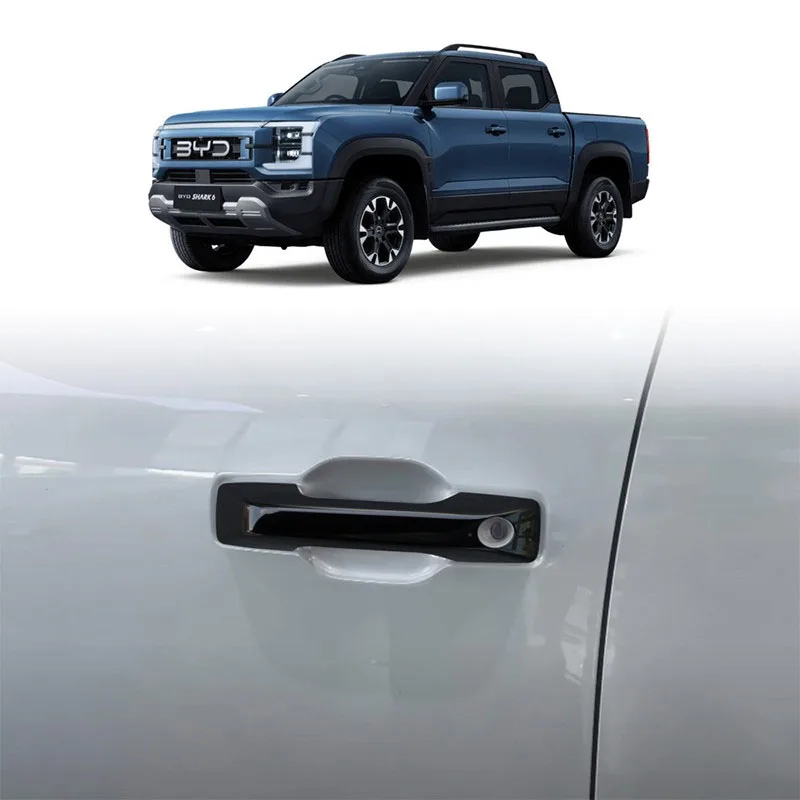 BYD 샤크 6 차량 도어 핸들 커버 블랙 스타일리시하고 보호적인 액세서리