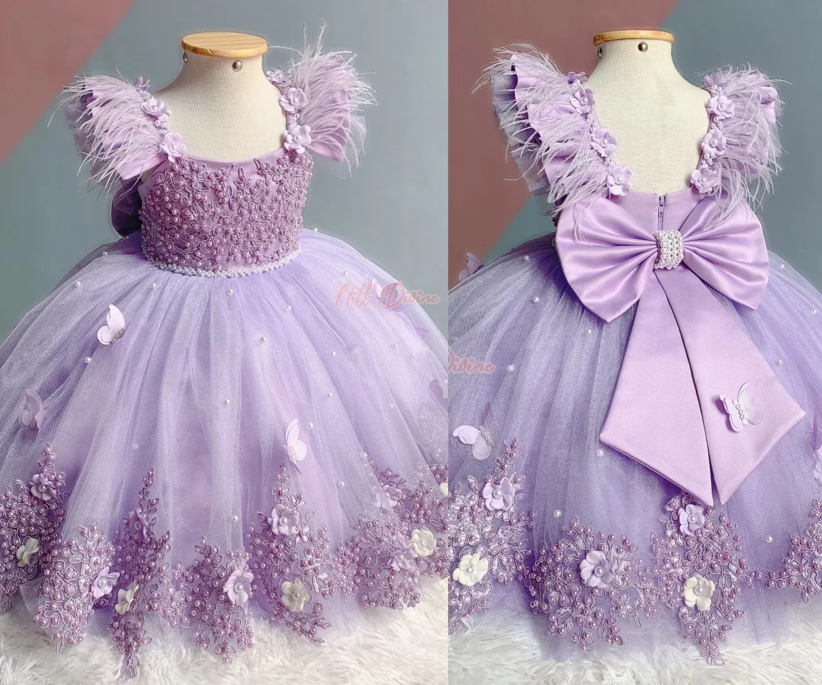 Children's Birthday Elegant Princess Dress Flower Girl Puff Wedding Dress