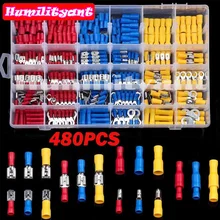 

480/300/280/140PCS Assorted Spade Terminals Insulated Cable Connector Electrical Wire Crimp Butt Terminal