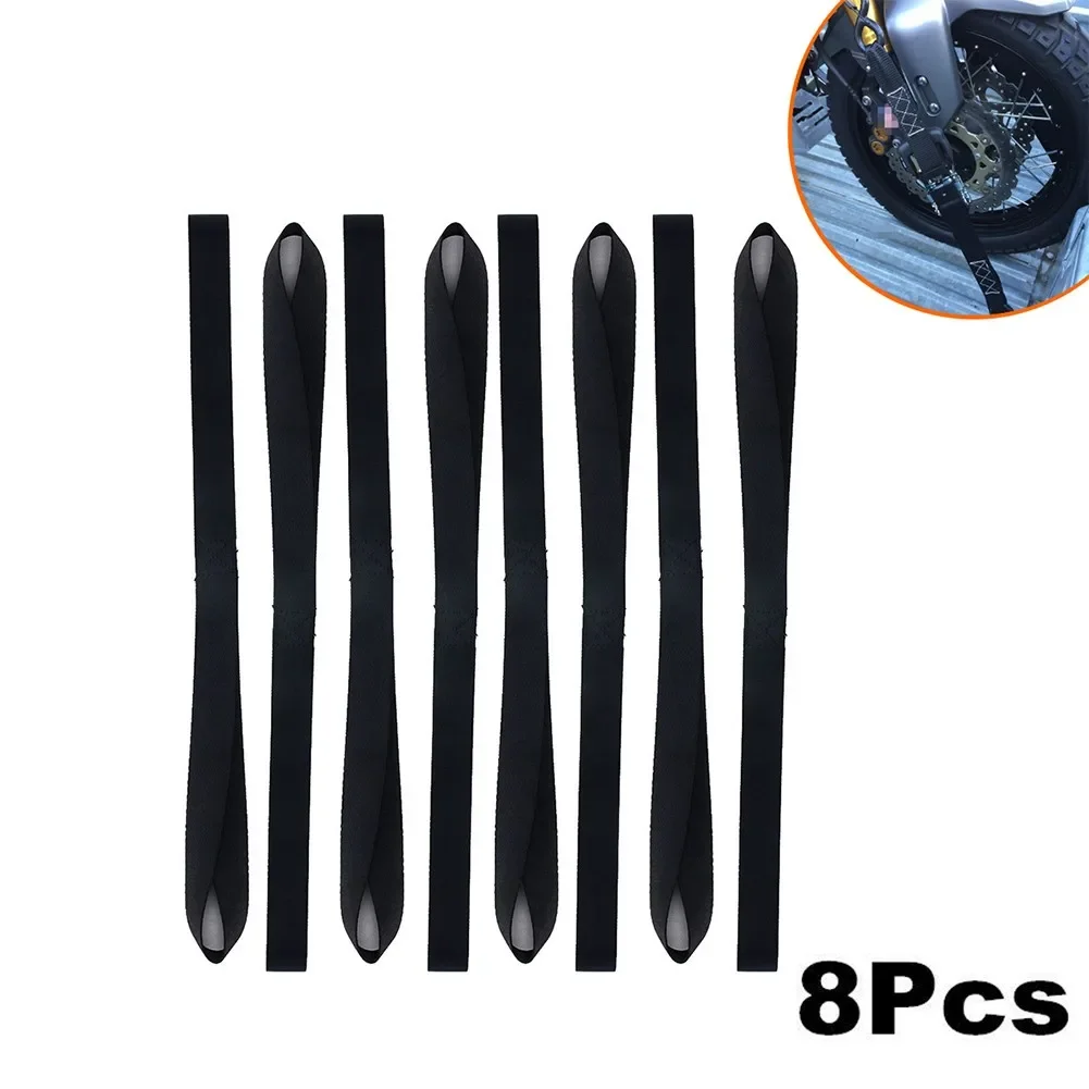 Soft Loop Tie Down Straps Ratchet Towing Cargo ATV Motorcycle Motorcross Motobike 8pcs 46x2.5x0.2cm Polyester Tie Down Straps cargo straps cargo tie down strap tie down straps lashing strap