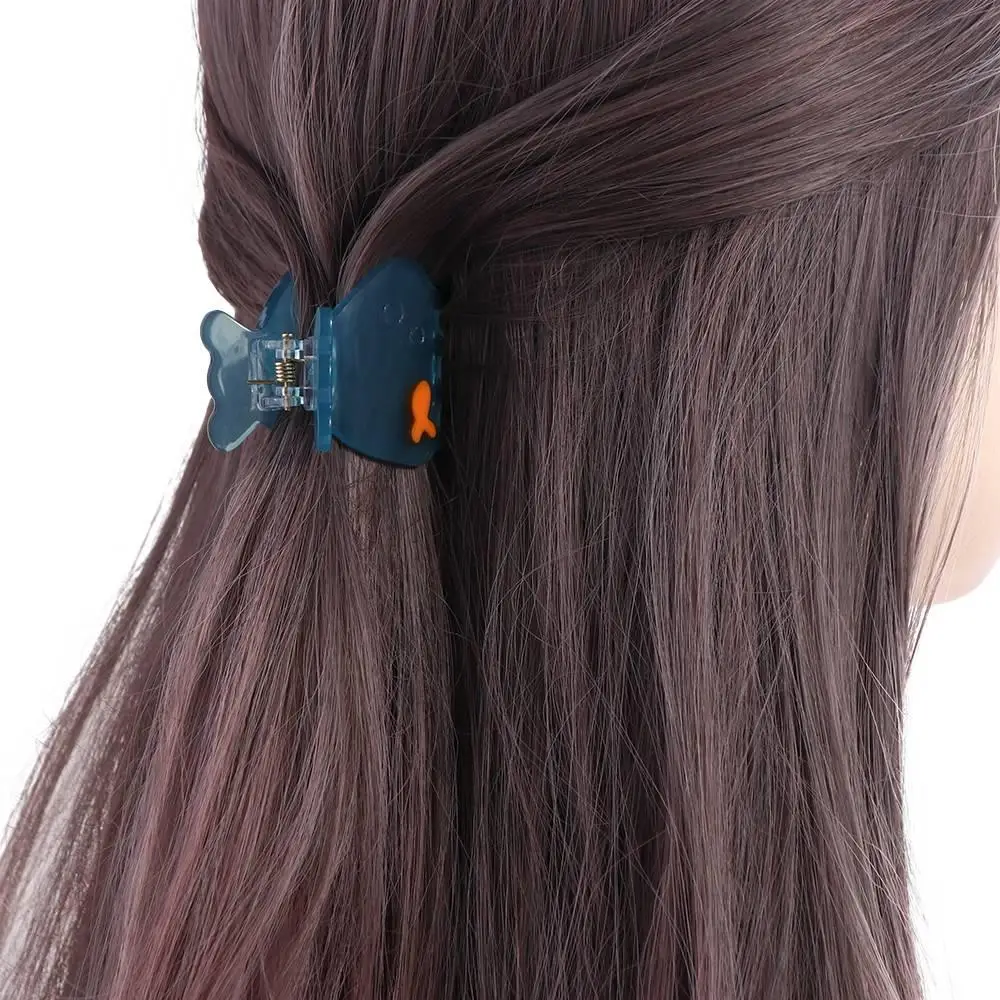 

Acetate Fish Hair Claw Creative Ocean Animal Transparent Animal Hair Clip Small Hair Clip Acetate Hair Claw Party